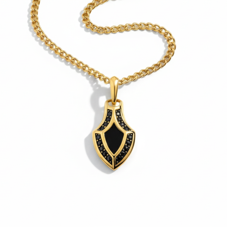 Shield Pendant and Ring
