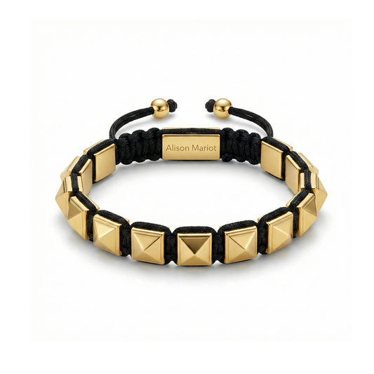 Alison Mariot Signum bracelet in 316L steel with 18K gold PVD