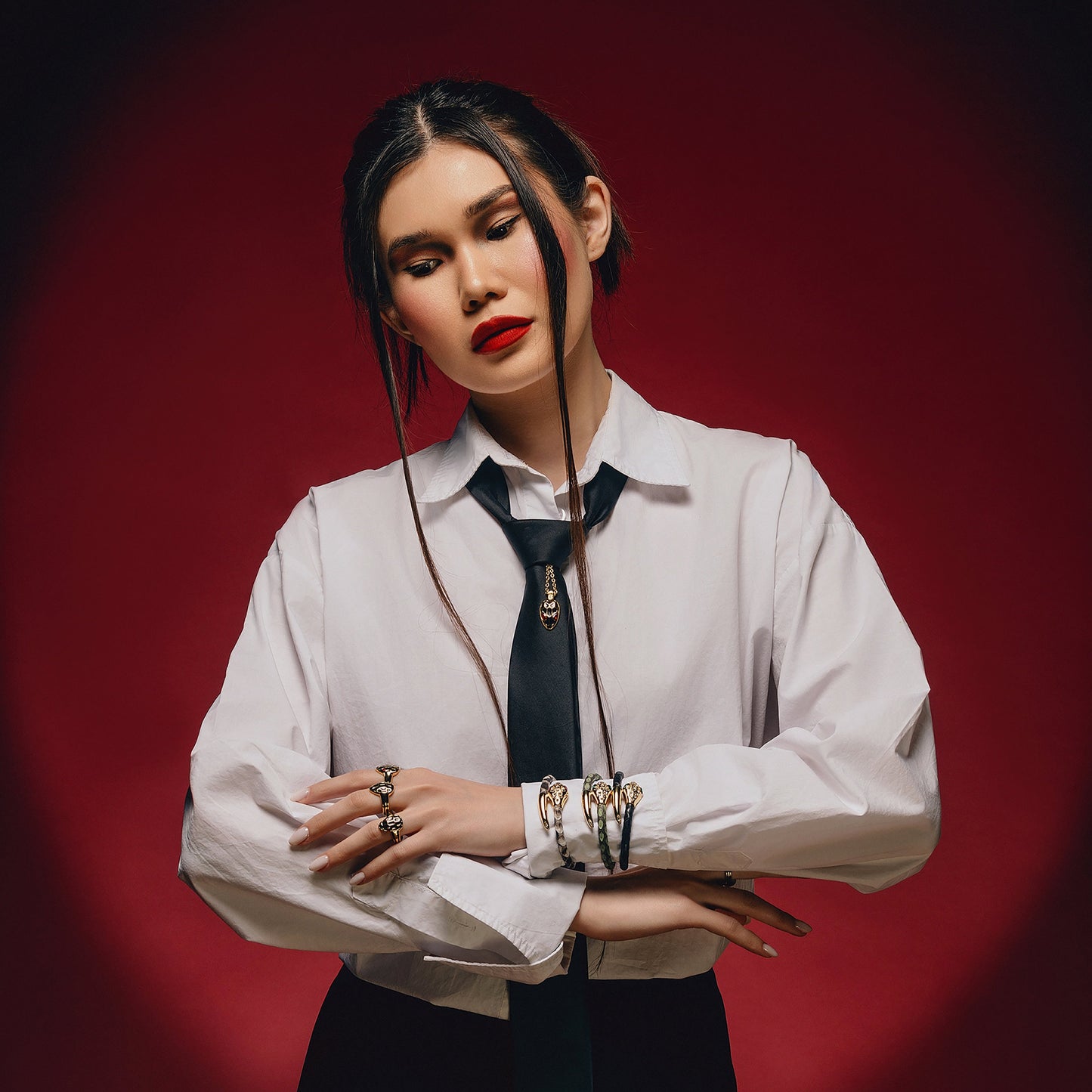 Red Serpentine Necklace