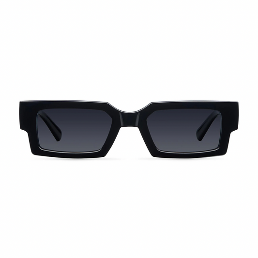 Meller Ayira sunglasses in black bio-based G850 with polarised UV400 lenses, exclusive to Alison Mariot