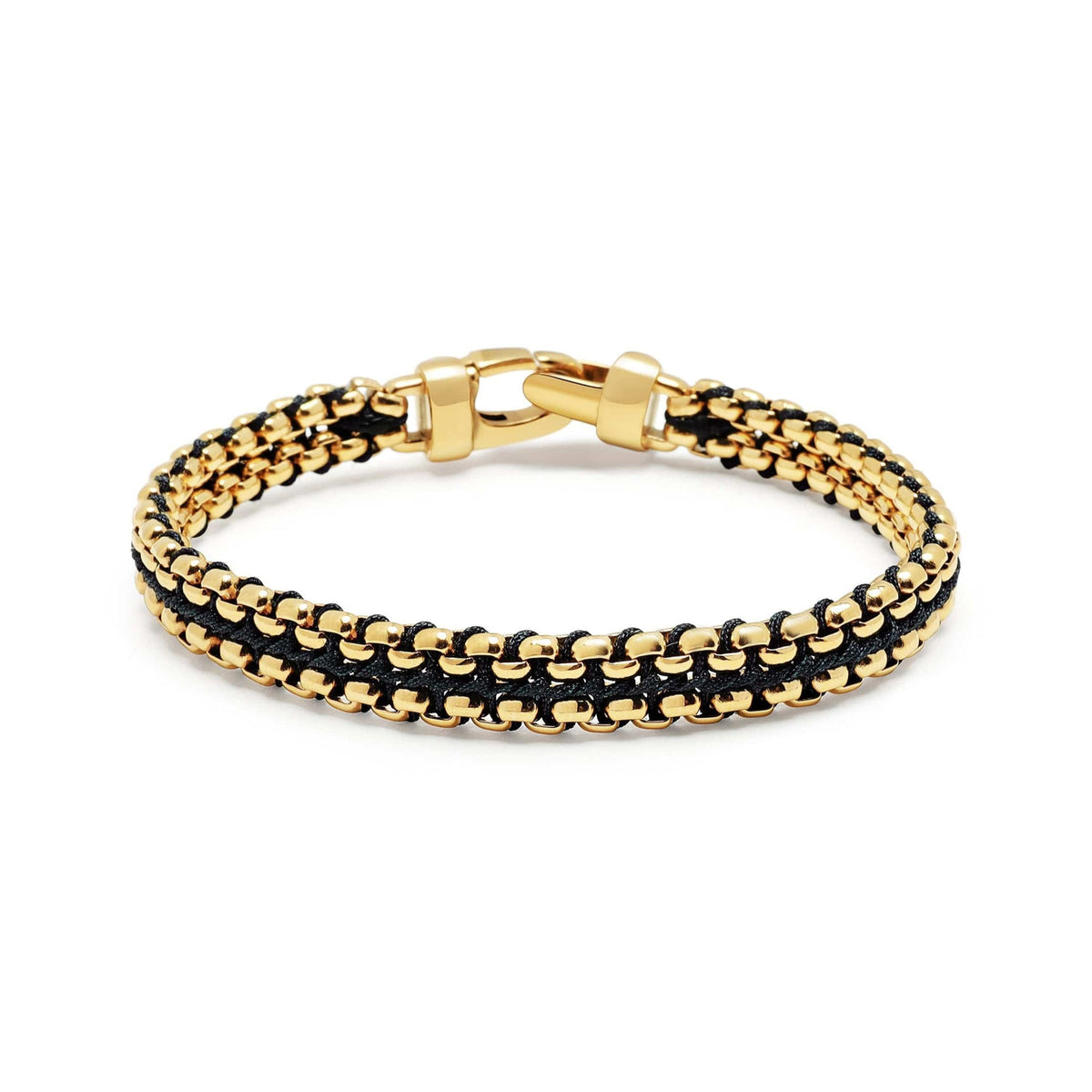 Alison Mariot chevron bracelet in 316L steel with 18K gold PVD — alternate view