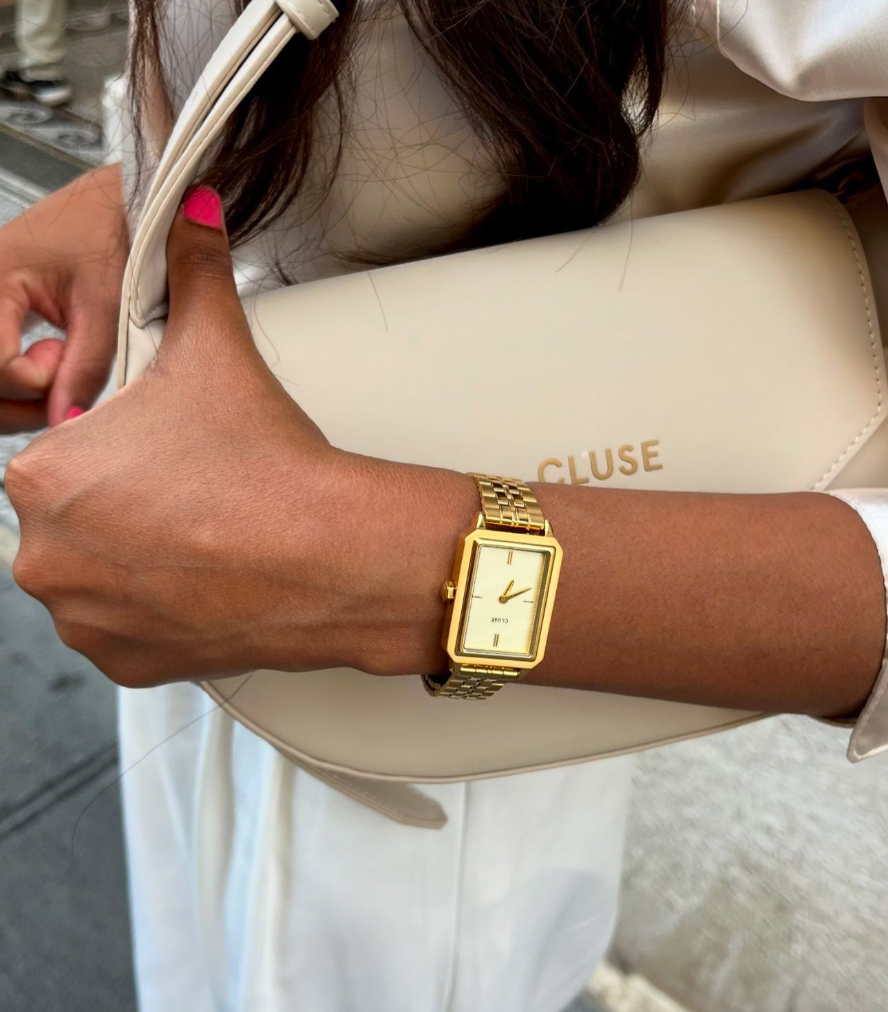 Fluette Steel, Sand Texture Gold