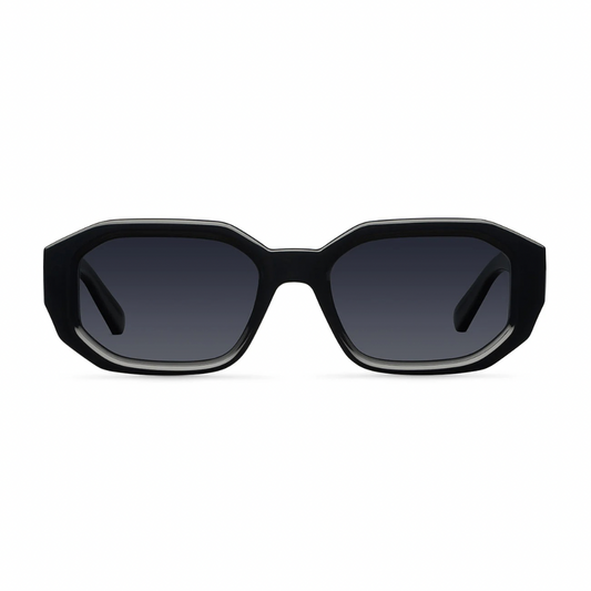 Meller Kesia sunglasses in black bio-based G850 with polarised UV400 lenses, exclusive to Alison Mariot