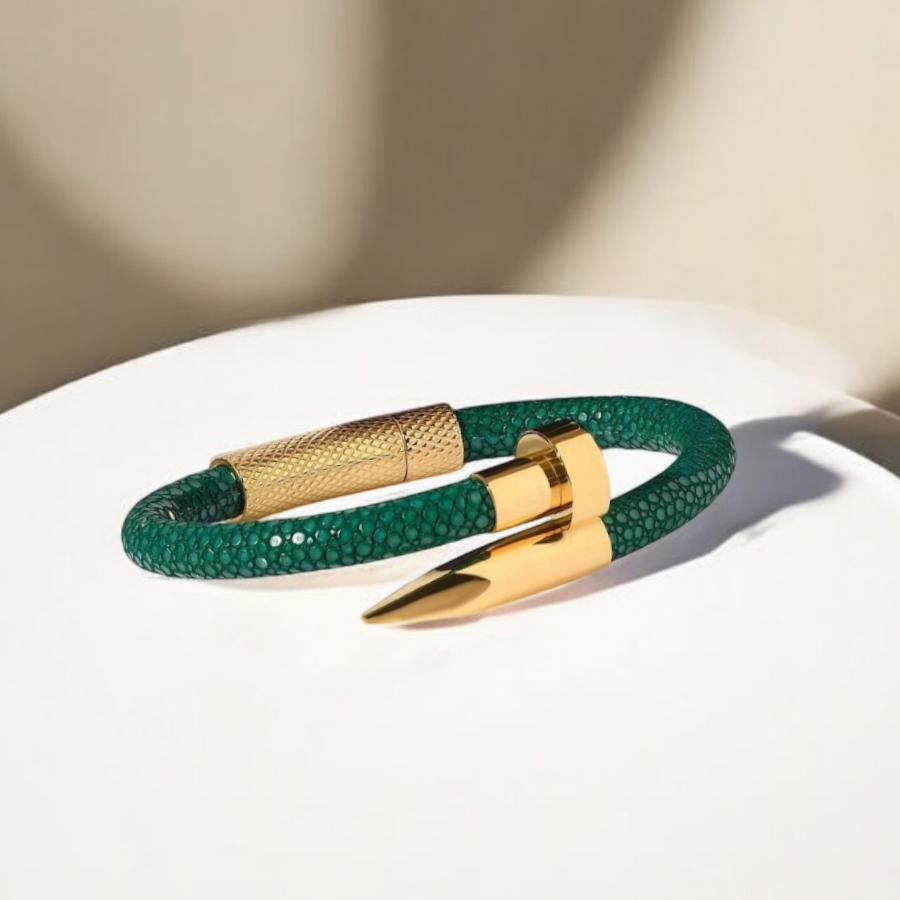 Bracciale di lusso in razza verde