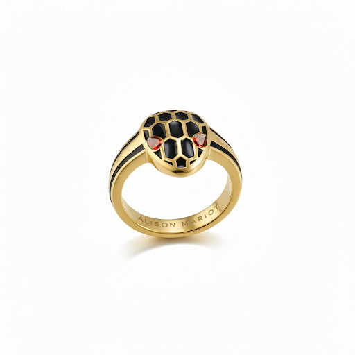 Red Serpentine Ring