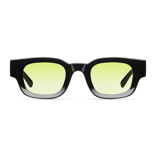 Meller Gamal sunglasses in black bio-based G850 with yellow polarised UV400 lenses, exclusive to Alison Mariot