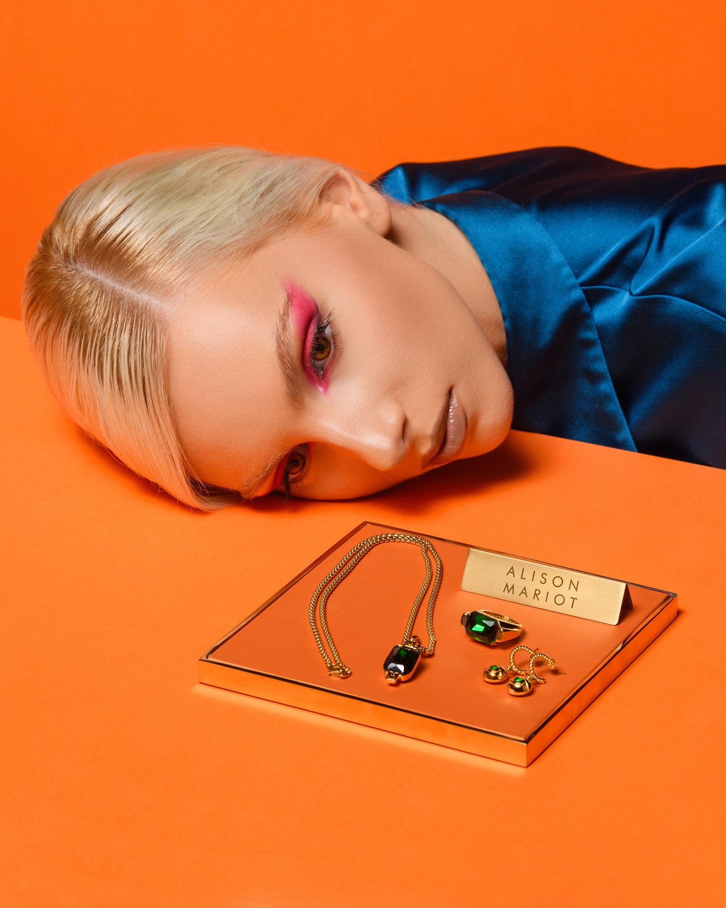 Elaine Set (Green Fluorite Stone)