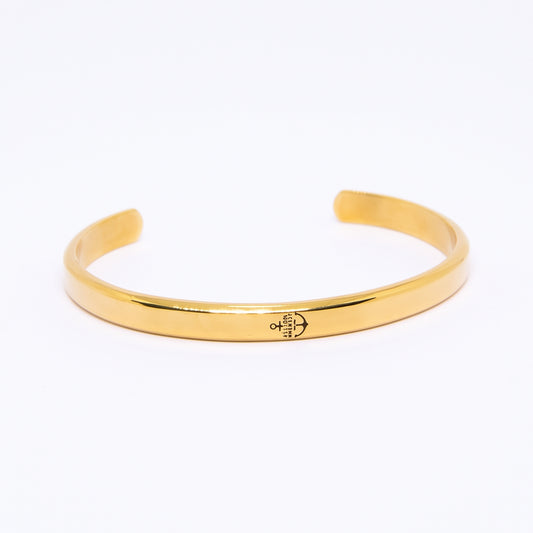 Alison Mariot Gold Alison Bangle in 316L steel with 18K gold PVD finish