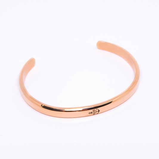 Alison Mariot Rose Gold Alison Bangle in 316L steel with rose gold PVD finish