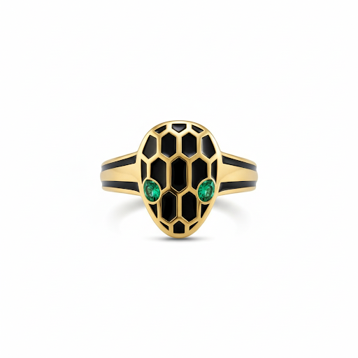 Green Serpentine Ring