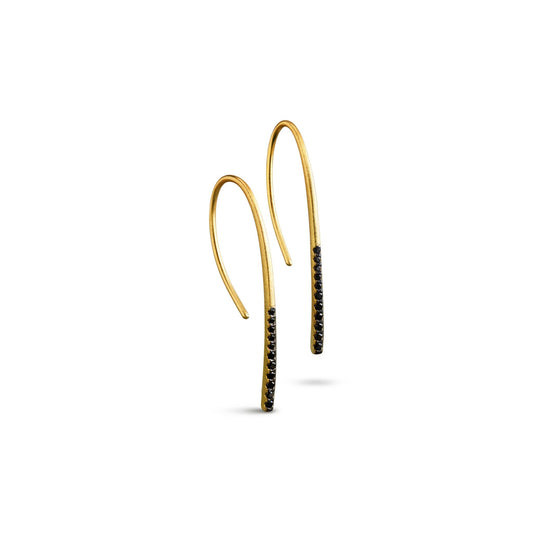 Alison Mariot Selenis earrings in 18K gold vermeil with Swarovski crystals
