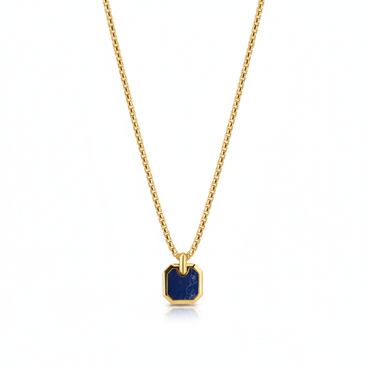 Streamline Tag (Lapis Lazuli Stone)