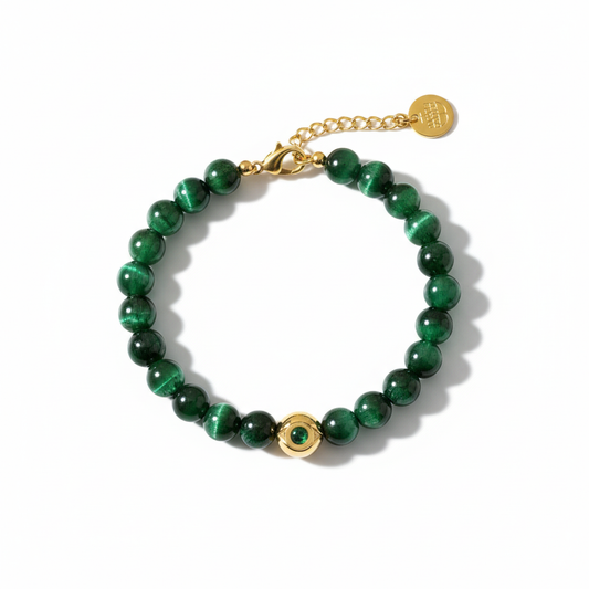Green Evil Eye Bracelet