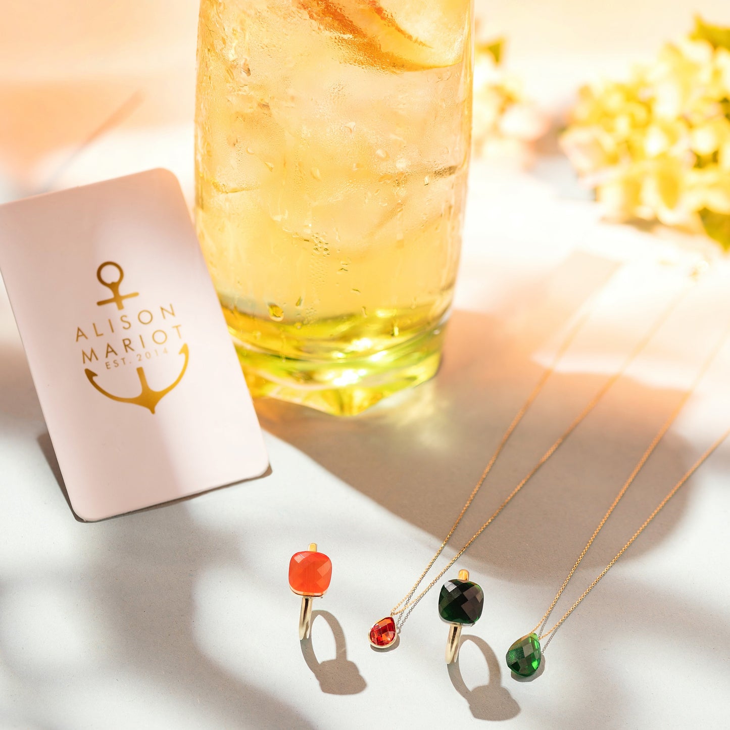 Petite Solari Necklace in 14k Yellow Gold