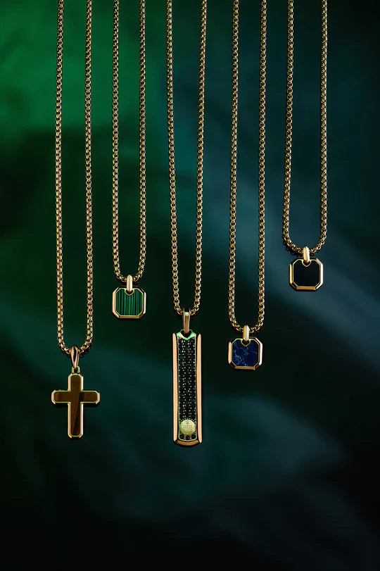 Streamline Tag (Malachite Stone)