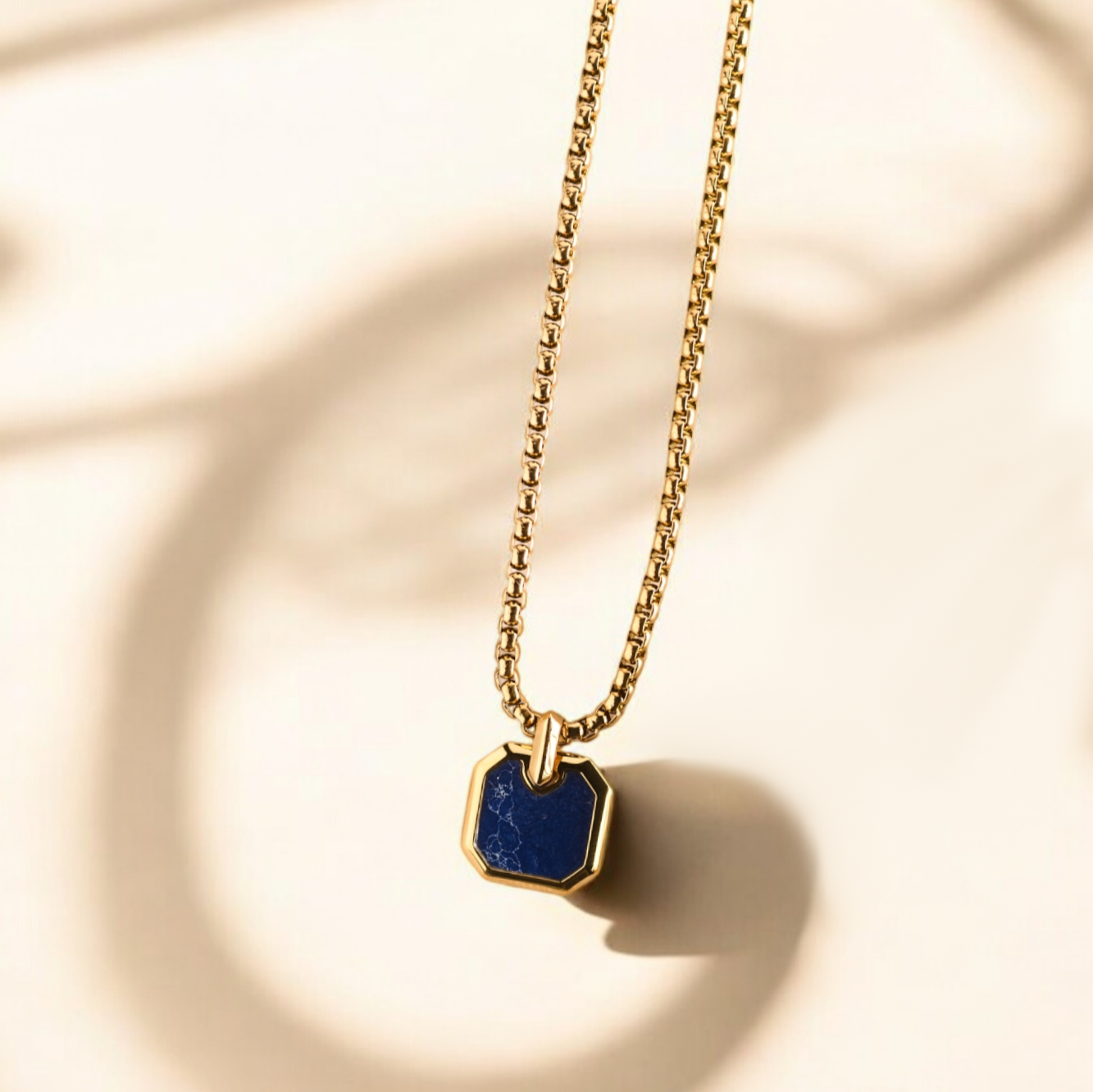 Streamline Tag (Lapis Lazuli Stone)