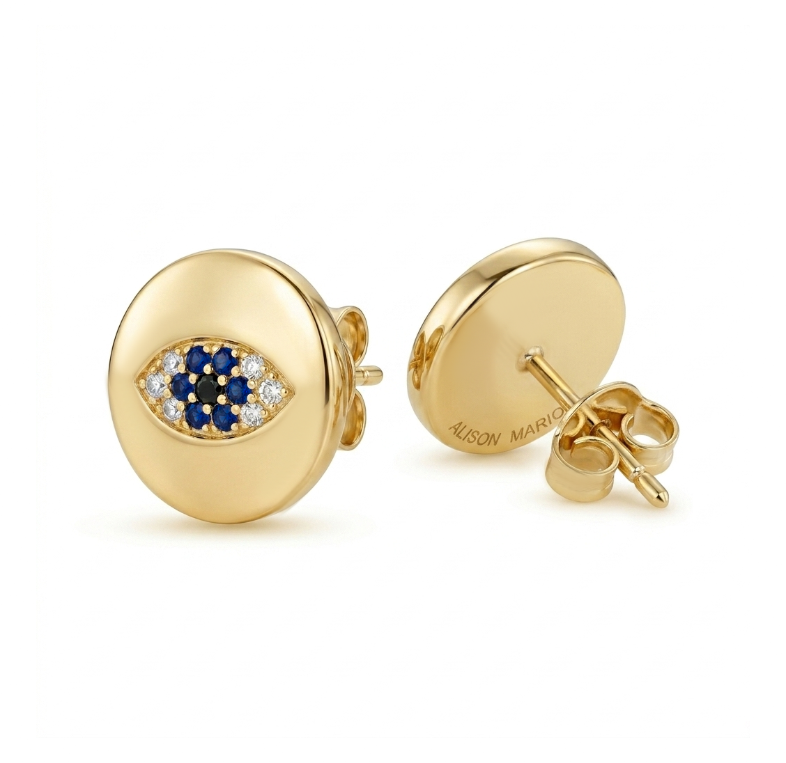 Eternal Blue Evil Eye Earrings
