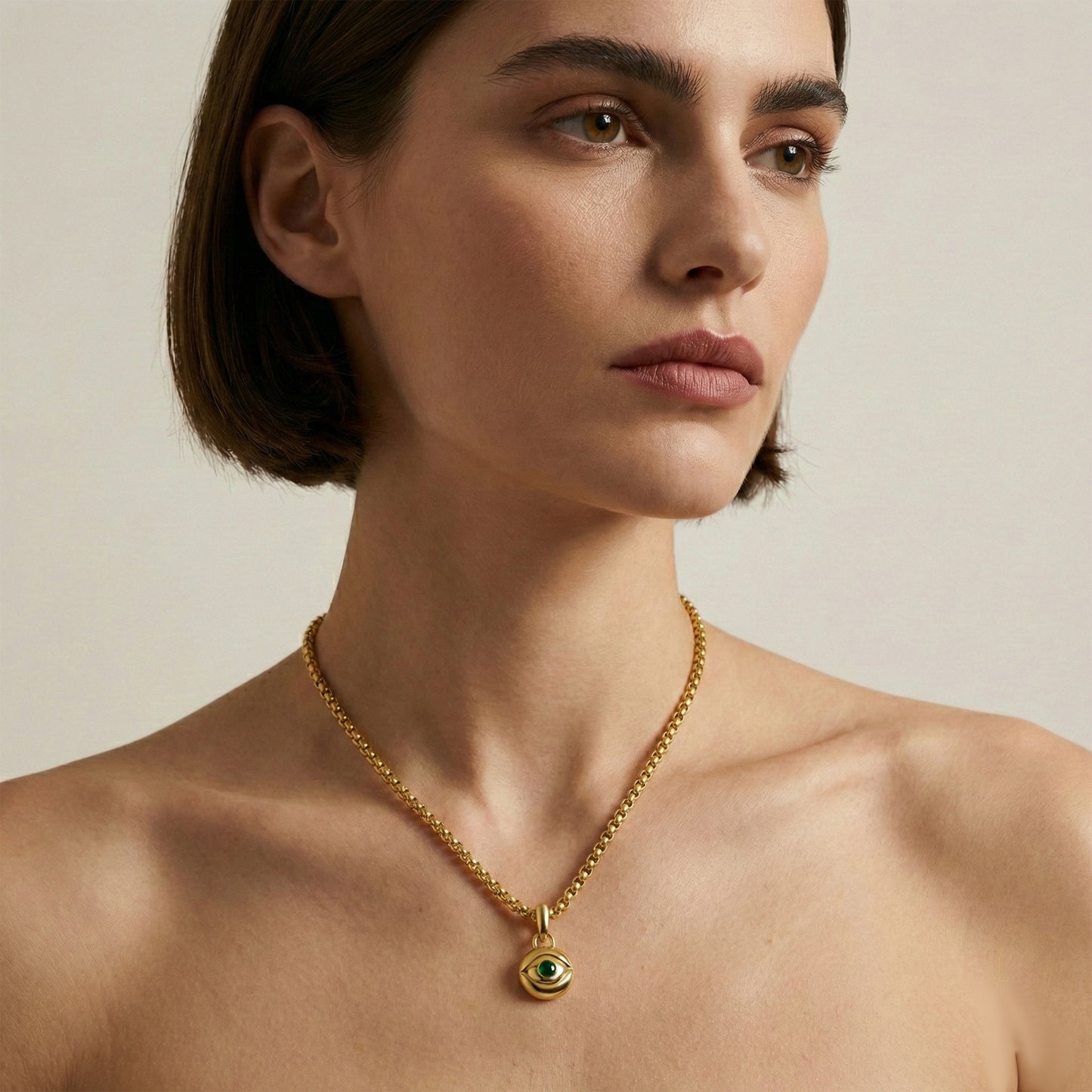 Green Evil Eye Amulet