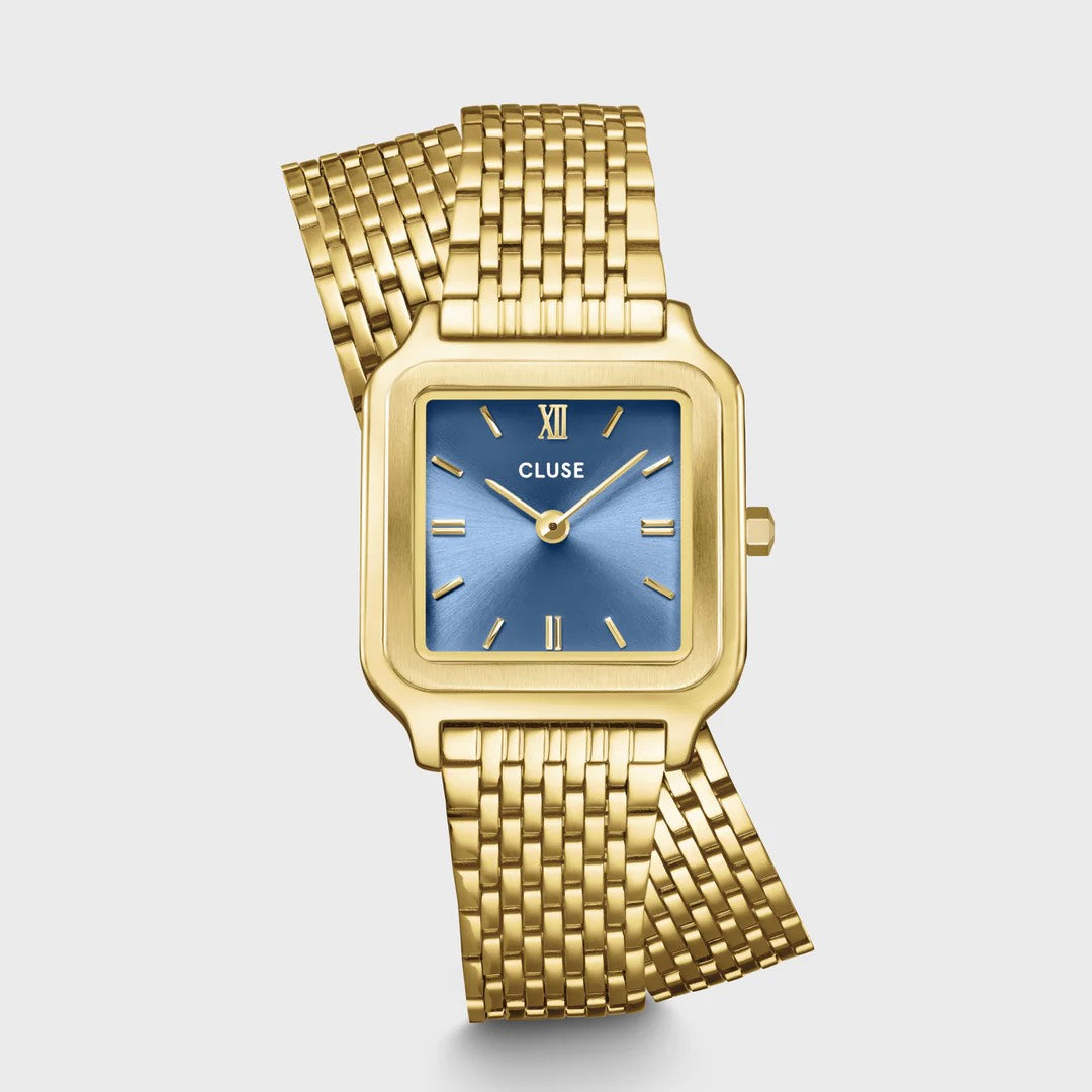 Gracieuse Petite Watch Double Steel, Kyanite Blue, Gold Colour