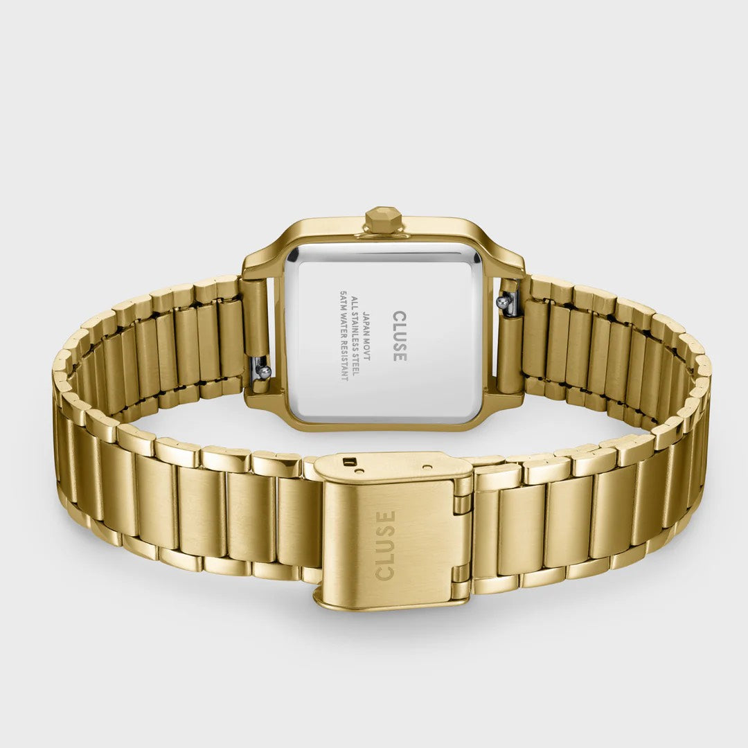 Belisenna Watch Steel, White, Gold Colour