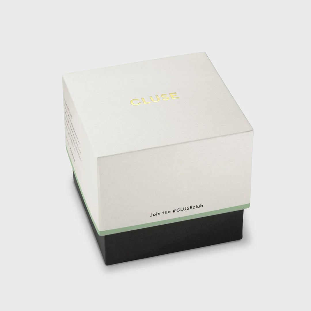 L'Ovale Watch Steel, Olive, Gold Colour
