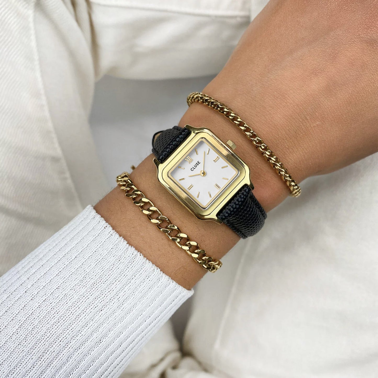 Gracieuse Petite Lizard Leather Watch
