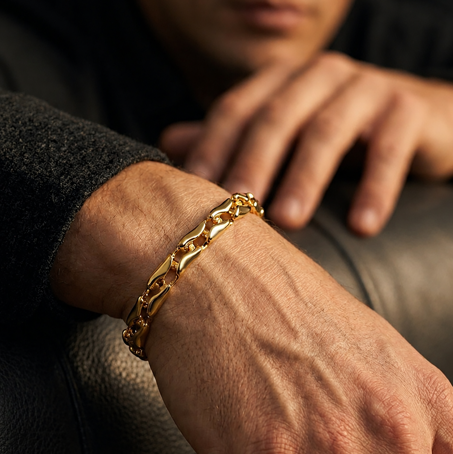 Gold Onyx Chain