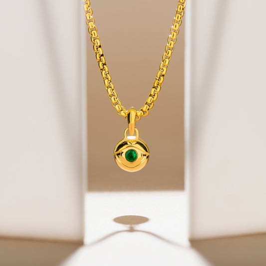 Green Evil Eye Amulet