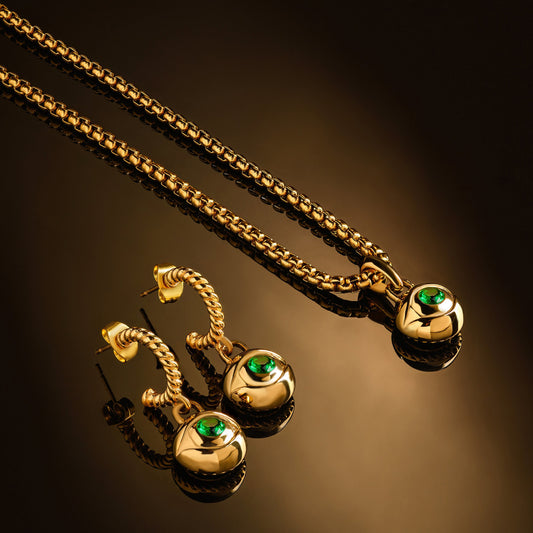 Green Evil Eye Set