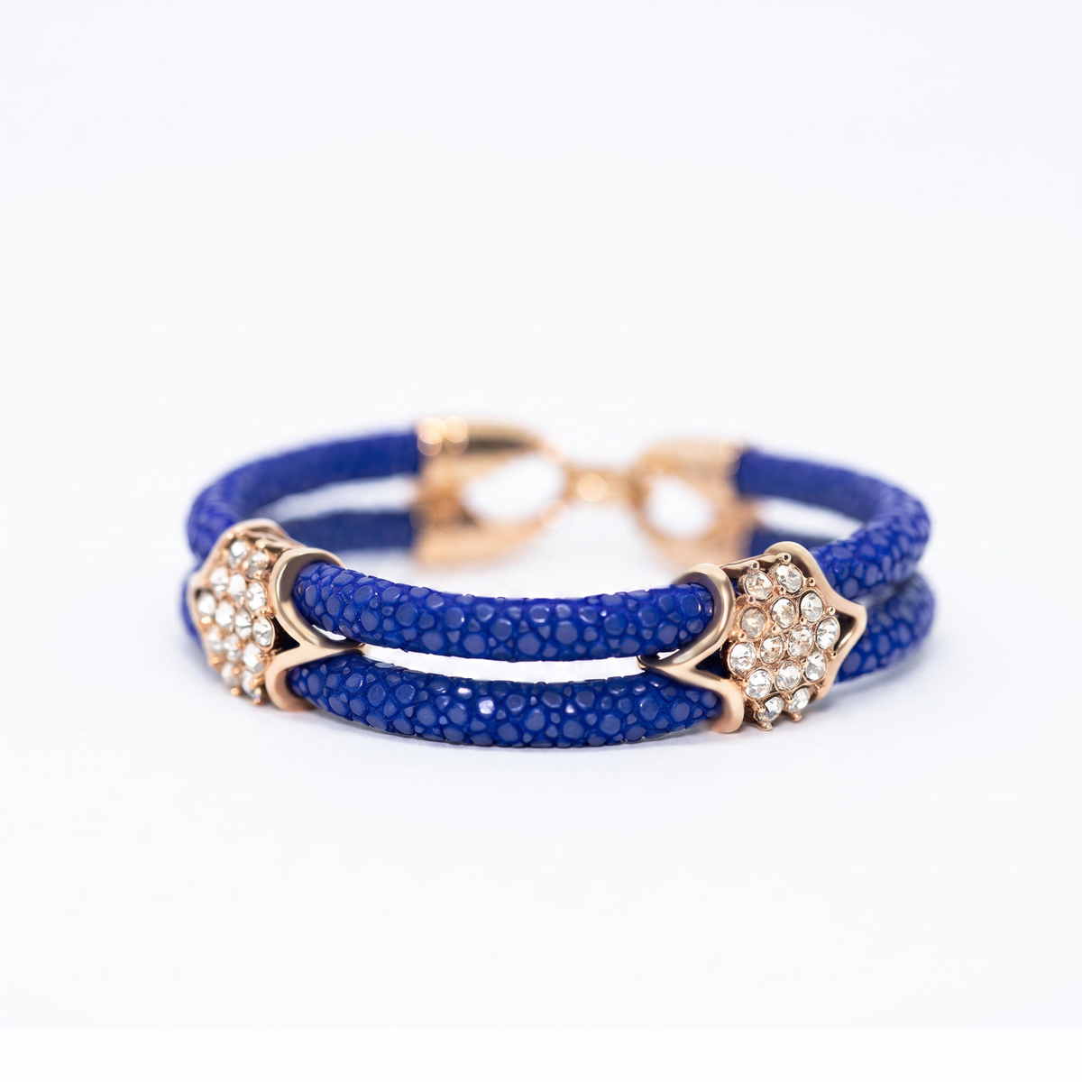 Alison Mariot Cobalt Blue bracelet in genuine stingray leather