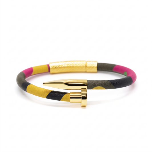 Alison Mariot Arcus nail cuff bracelet in 316L steel with 18K gold PVD