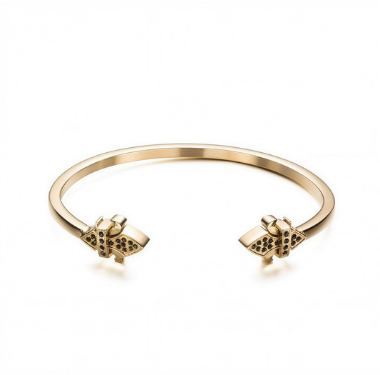 Fleur-De-Lis Bangle - Alison Mariot