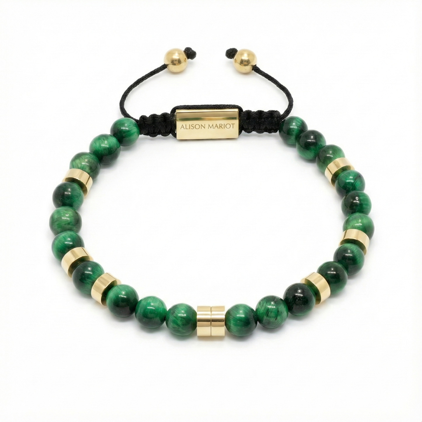 Green Jasper-Gold Plated