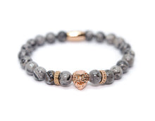 Load image into Gallery viewer, Rose Gold Lion - Grey Jasper