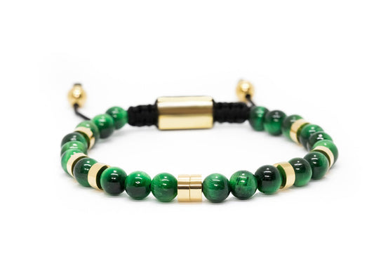 Green Jasper-Gold Plated