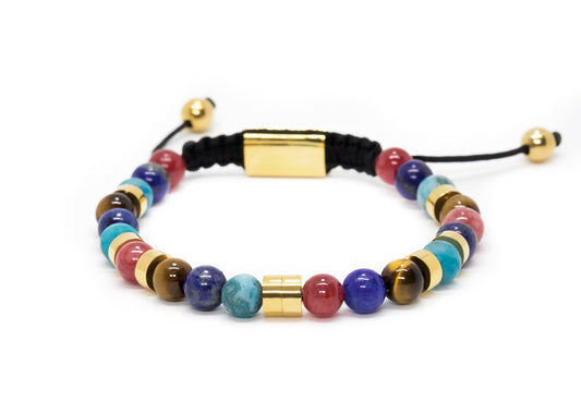 Rainbow Jasper-Gold Plated