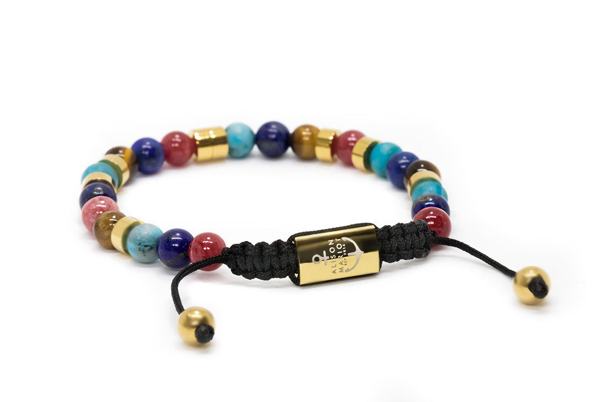 Rainbow Jasper-Gold Plated