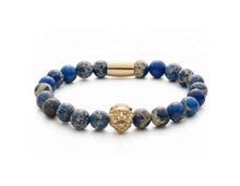 Load image into Gallery viewer, Gold Lion-Blue Jasper